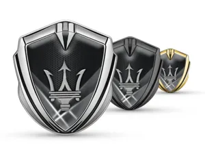 Maserati 3D Emblema Insignia De Carrera Concepto Brilla 3D